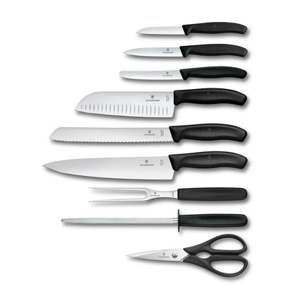 Ceppo 9 Coltelli Victorinox Swiss Classic Extension Nero - Outdoor Privé