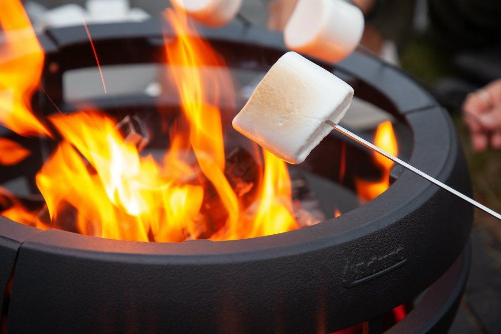 Braciere da giardino Aduro Fire Ball – ghisa Ø47 cm con griglia - Outdoor Privé