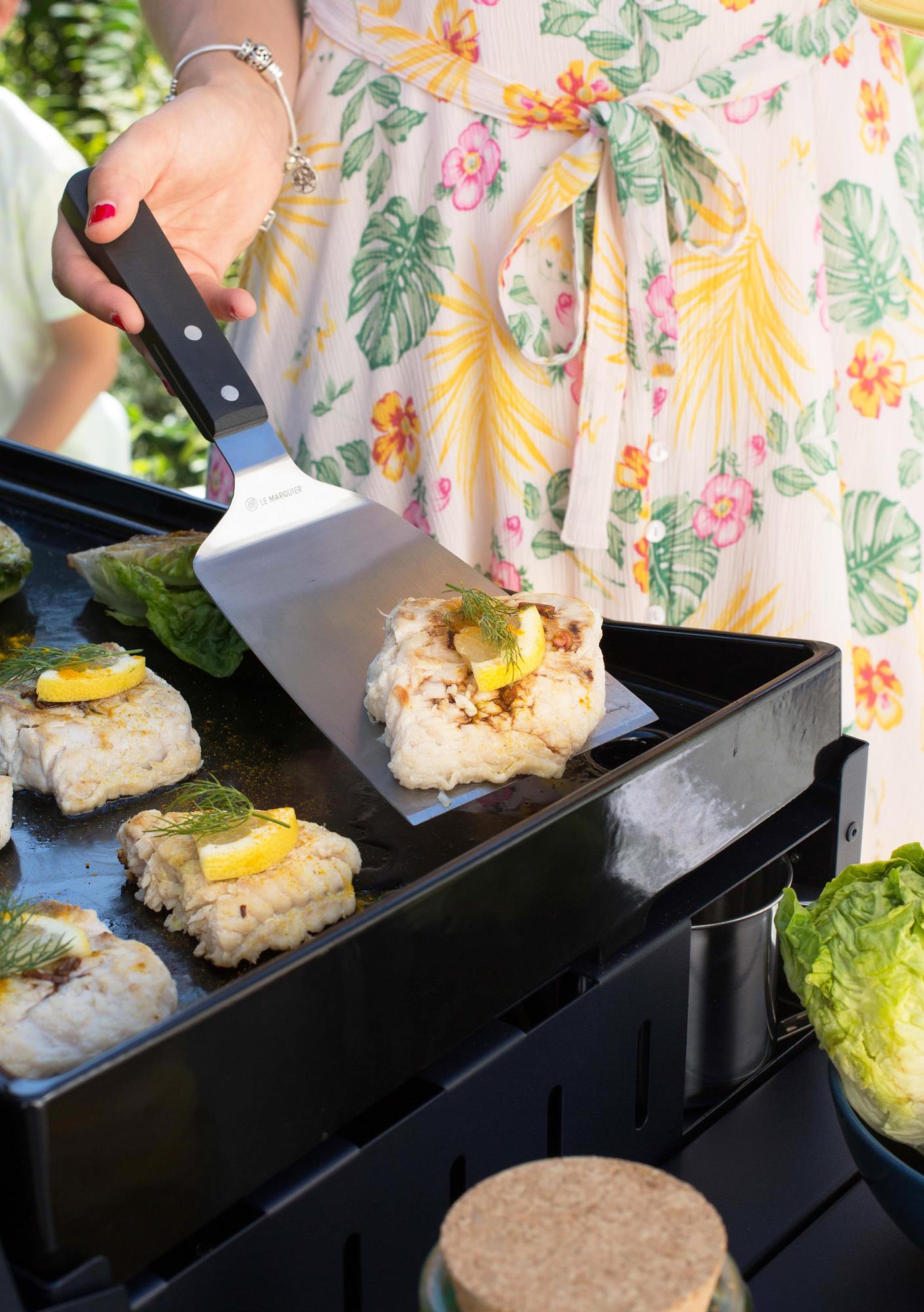 Spatola lunga grande in acciaio inox Le Marquier - AGR90 - Outdoor Privé