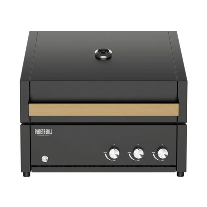 Barbecue a gas da incasso e appoggio Pianeta Grill Fry Top 600 – 3 fuochi con Teppanyaki - Outdoor Privé
