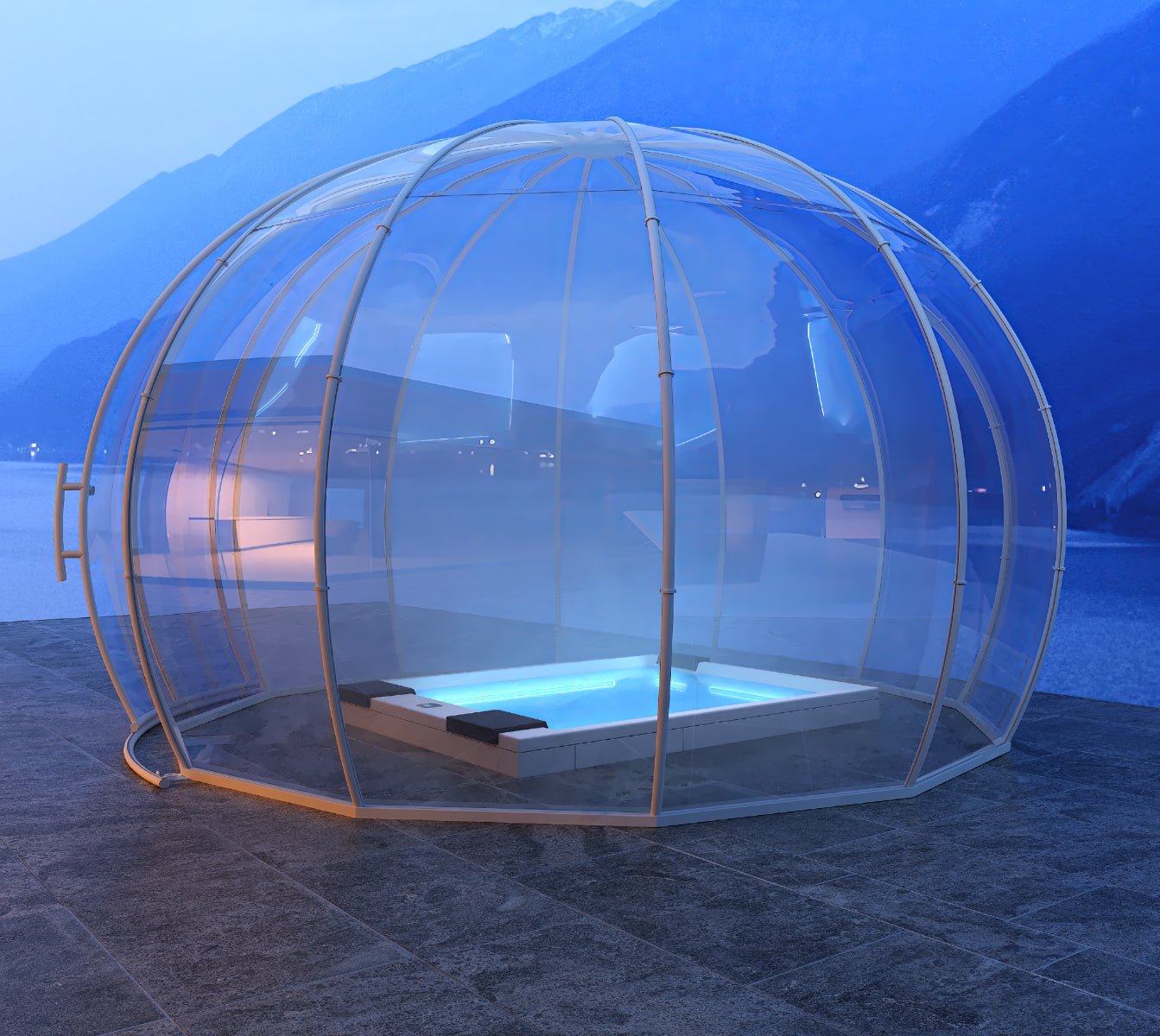 Igloo Trasparente Solaris Bolla 500 UP 11,34 m² | Policarbonato anti-UV - Outdoor Privé