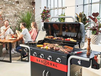 Barbecue Char-Broil Gas2Coal 2.0 4B – ibrido gas/carbone con 4 bruciatori - Outdoor Privé