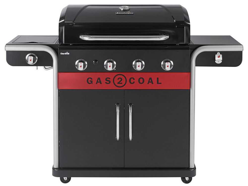 Barbecue Char-Broil Gas2Coal 2.0 4B – ibrido gas/carbone con 4 bruciatori - Outdoor Privé