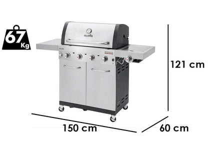 Barbecue a gas Char-Broil Professional Pro S4 – 4 bruciatori, TRU-Infrared e fornello laterale - Outdoor Privé
