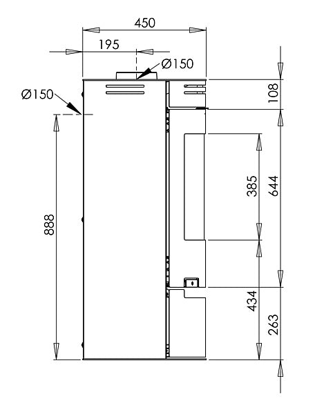 Stufa a legna Aduro 1.1SK 6 kW A+ in pietra ollare - Outdoor Privé