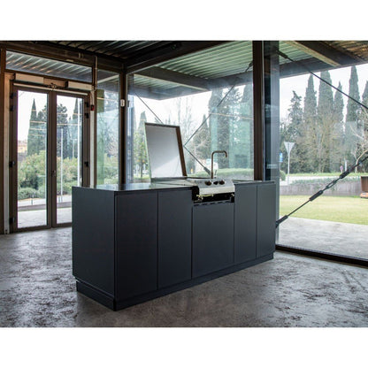 Cucina da Esterno Flaminia – Monoblocco con Barbecue Moon Elettrico - Outdoor Privé