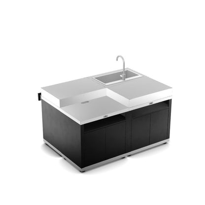 Cucina ad isola inox Le Marquier MC80E4D – 4 elementi - Outdoor Privé