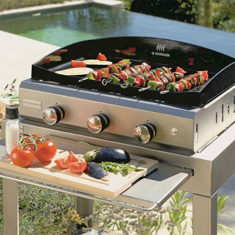 Plancha Amalia 375 inox gas gpl Le Marquier - Outdoor Privé