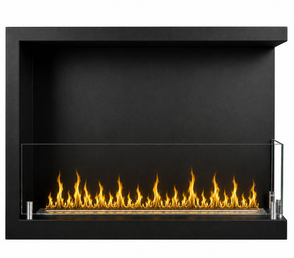 Camino a bioetanolo Divina Fire Sutri 60 angolare da incasso - Outdoor Privé