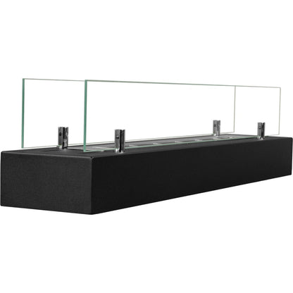 Inserto a bioetanolo Divina Fire DF700BOX da appoggio 70 cm con vetri - Outdoor Privé