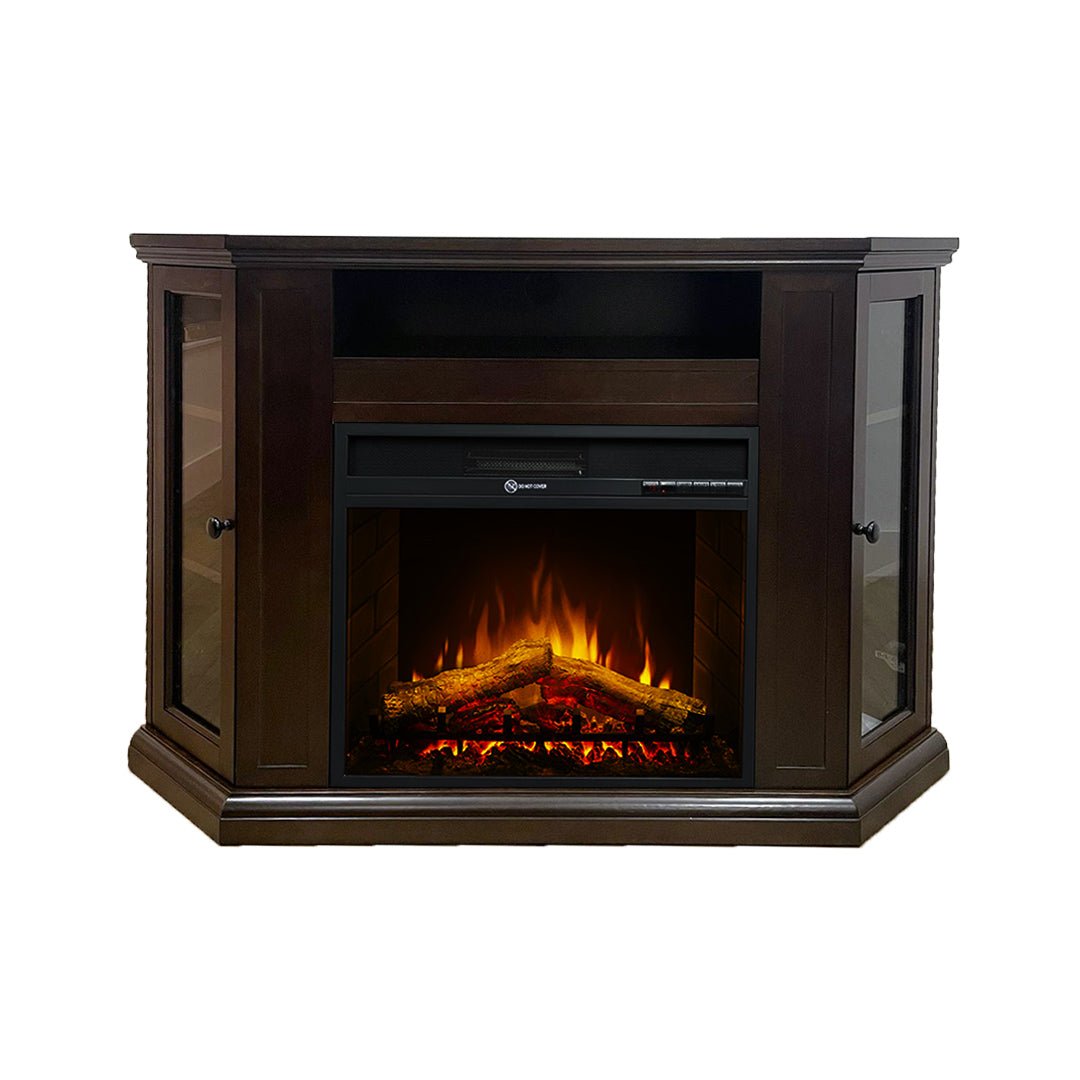 Camino elettrico Divina Fire Madison angolare da terra - Outdoor Privé