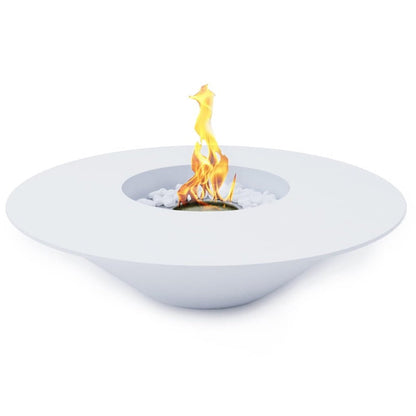 Biocamino Divina Fire Santorini da terra per esterno bianco o nero - Outdoor Privé