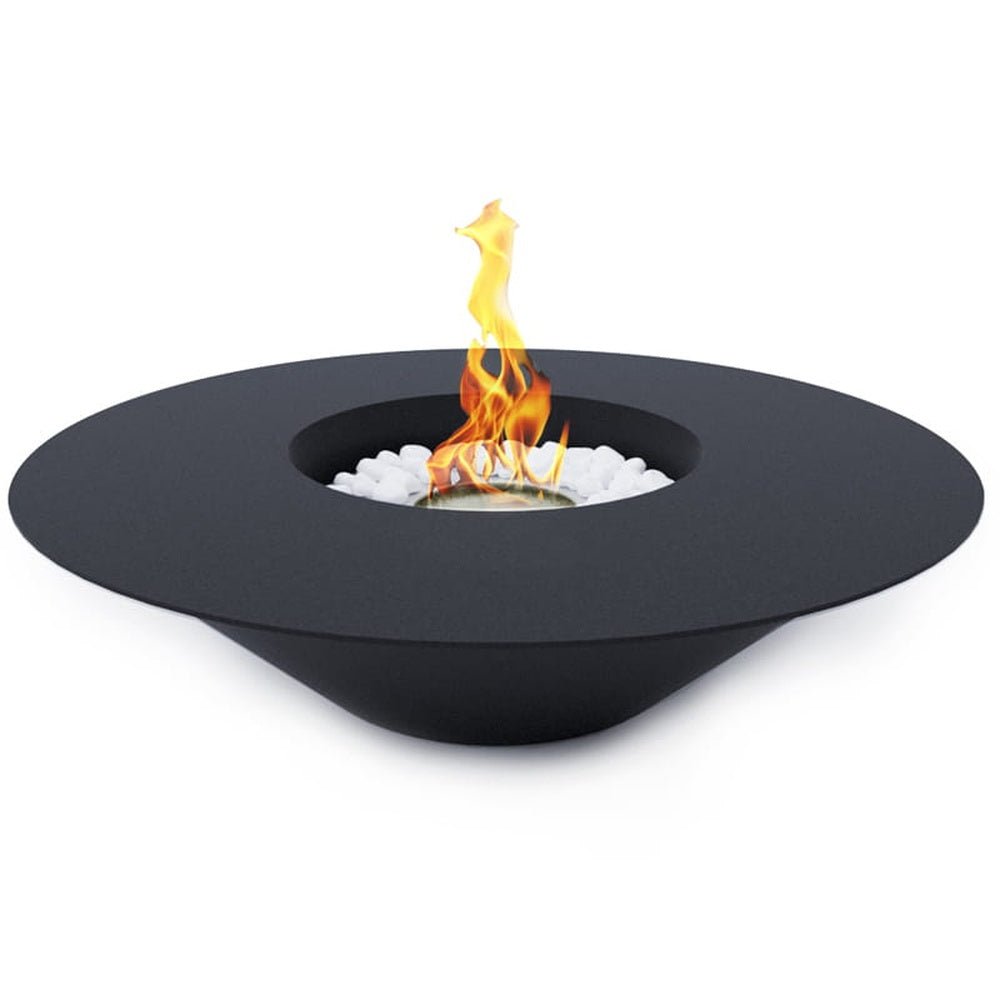 Biocamino Divina Fire Santorini da terra per esterno bianco o nero - Outdoor Privé