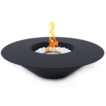 Biocamino Divina Fire Santorini da terra per esterno bianco o nero - Outdoor Privé