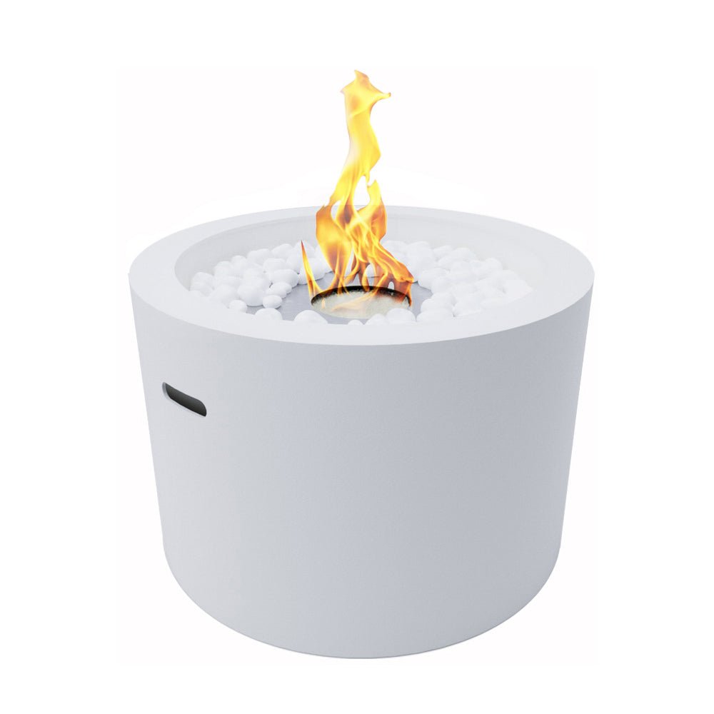 Biocamino Divina Fire Rodi da terra per esterno bianco o nero - Outdoor Privé