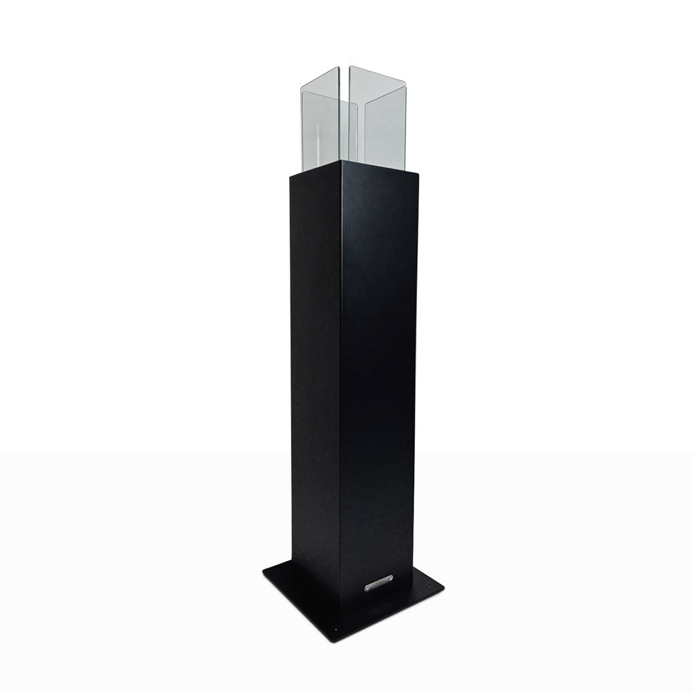 Biocamino Divina Fire Capri 110 da terra per esterno bianco o nero - Outdoor Privé