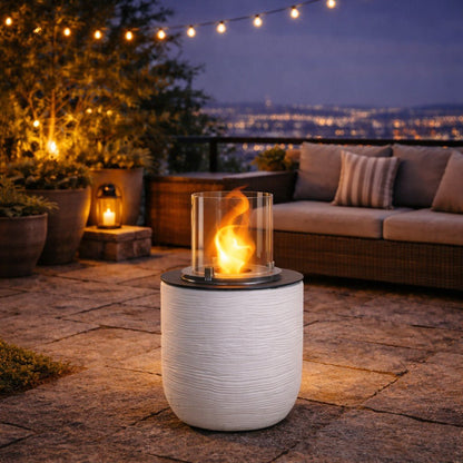 Biocamino Divina Fire Raffaello da terra per interno ed esterno - Outdoor Privé