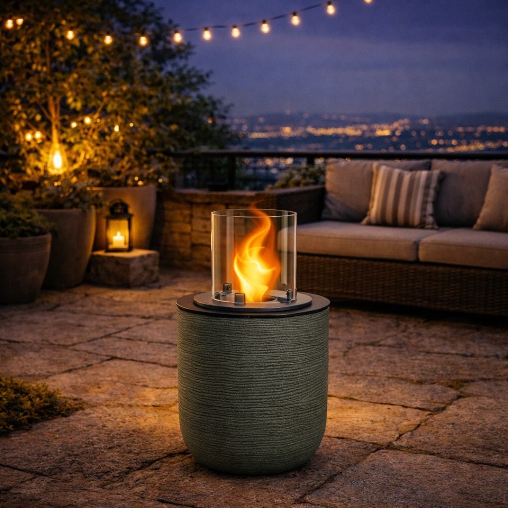 Biocamino Divina Fire Raffaello da terra per interno ed esterno - Outdoor Privé