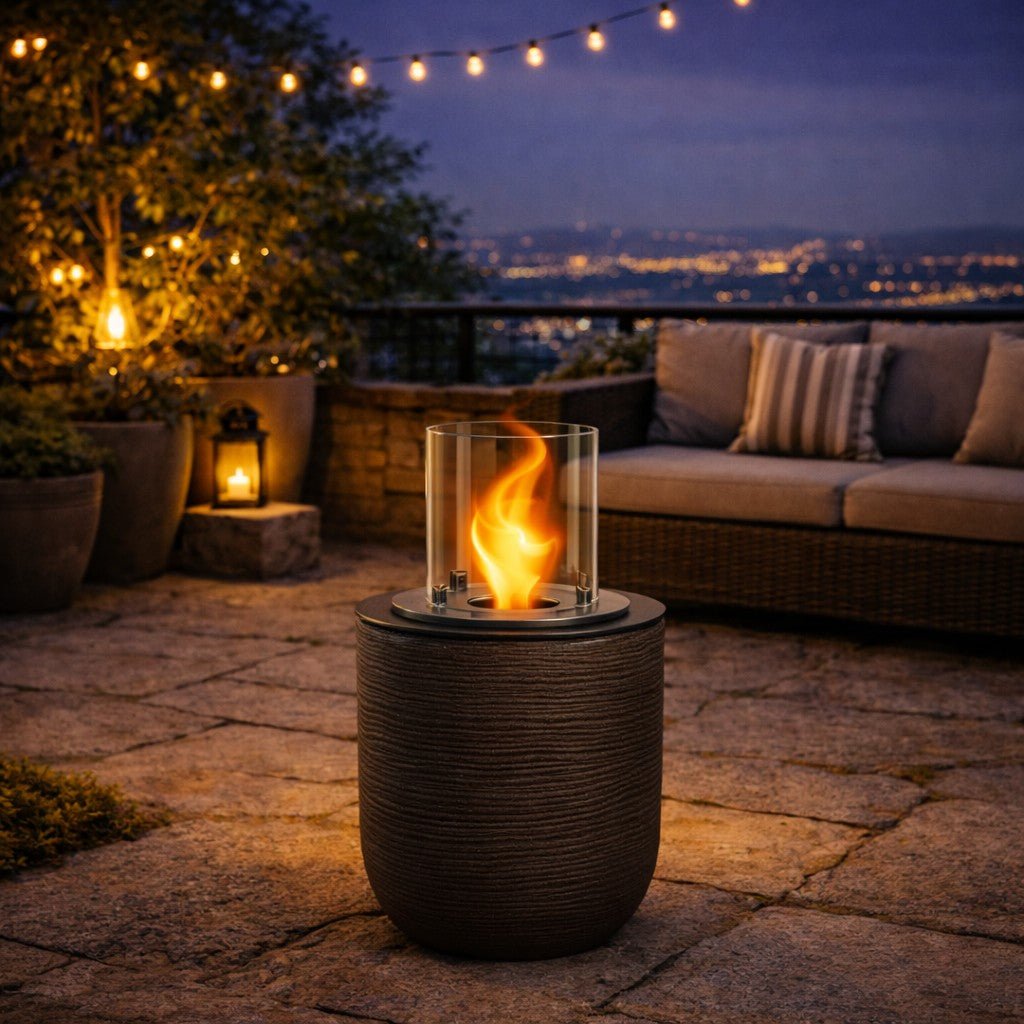 Biocamino Divina Fire Raffaello da terra per interno ed esterno - Outdoor Privé