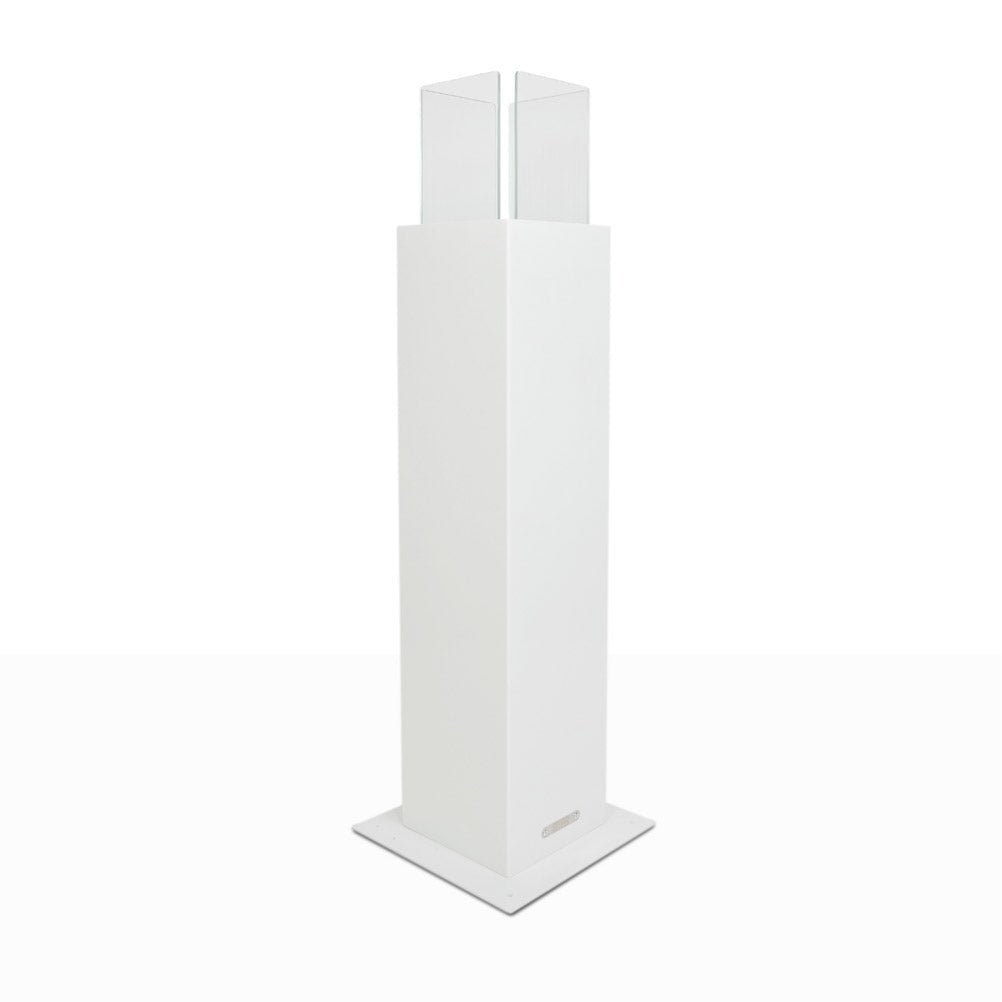 Biocamino Divina Fire Capri 110 da terra per esterno bianco o nero - Outdoor Privé
