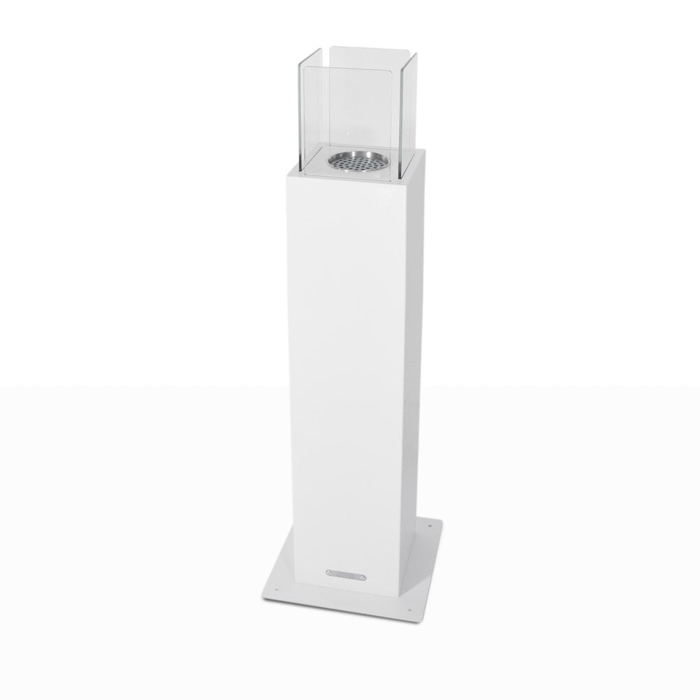 Biocamino Divina Fire Capri 110 da terra per esterno bianco o nero - Outdoor Privé