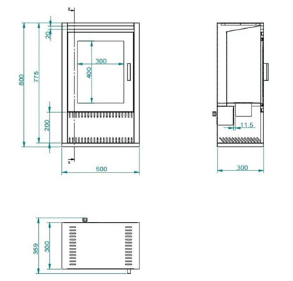 Stufa a bioetanolo Divina Fire Asia ventilata con ventilazione elettrica - Outdoor Privé