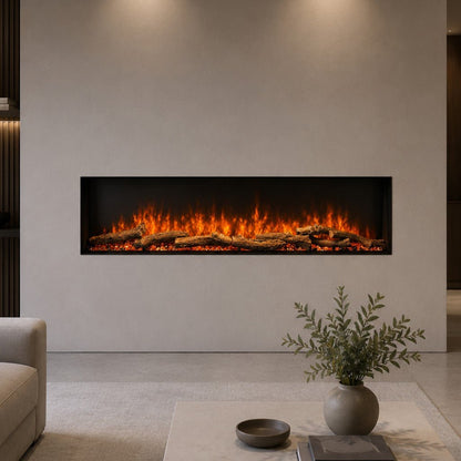 Camino elettrico Divina Fire Detroit 150 da incasso LED RGB con APP - Outdoor Privé