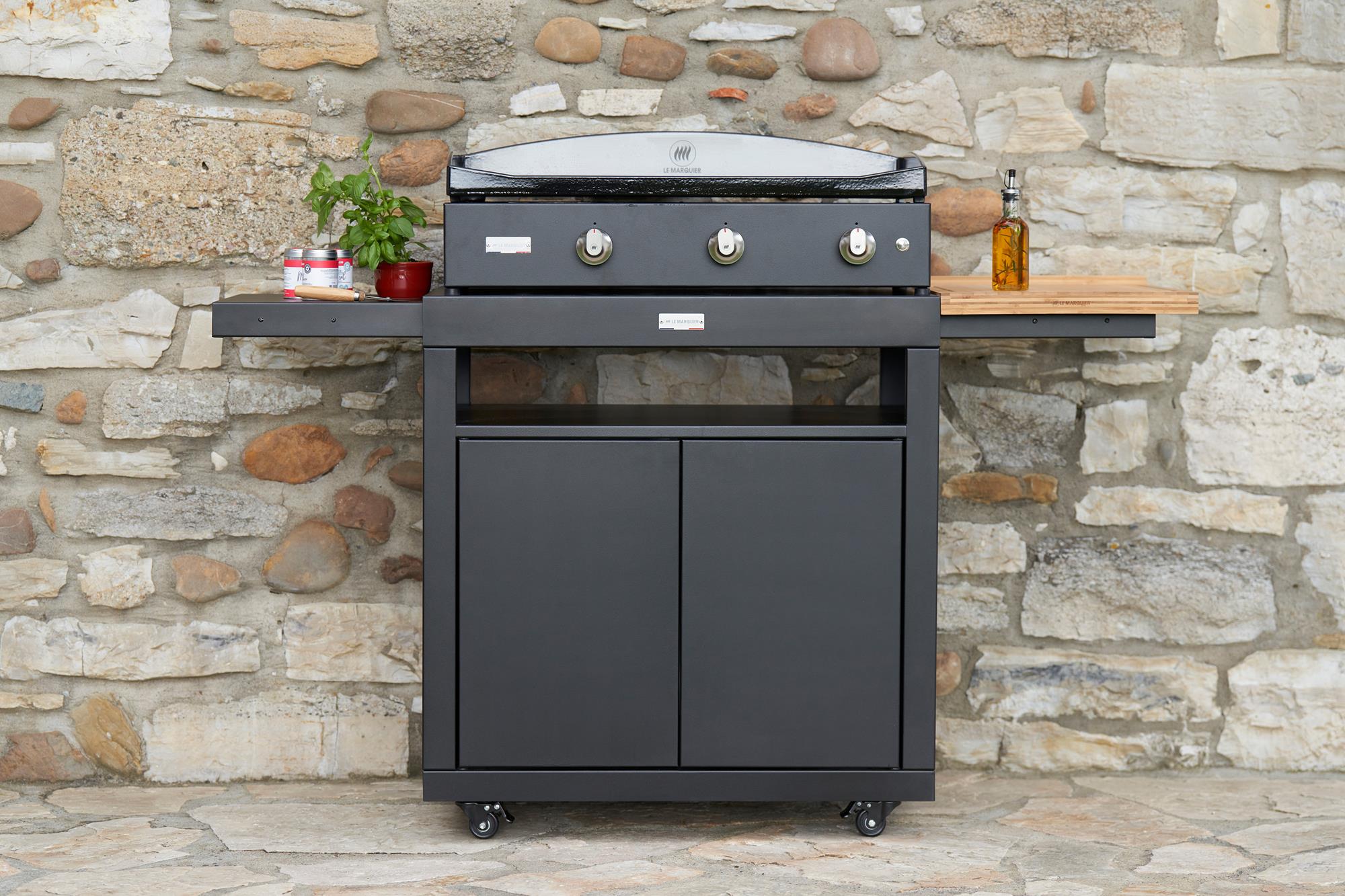 Carrello cucina Le Marquier ripiani laterali push - pull – DM80PPLTAE13 - Outdoor Privé