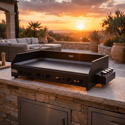 Plancha a gas Le Marquier Pakita 4105E – finitura Nero - Outdoor Privé