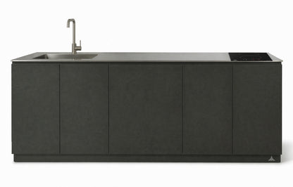 Cucina da esterno Flaminia Roma Smart 220 Manganese con induzione e lavello - Outdoor Privé