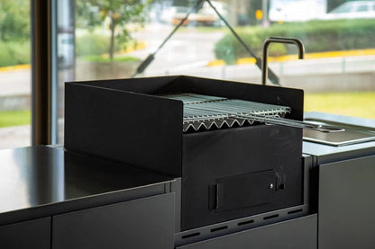 Cucina da Esterno Flaminia – Monoblocco con Barbecue a Carbone - Outdoor Privé