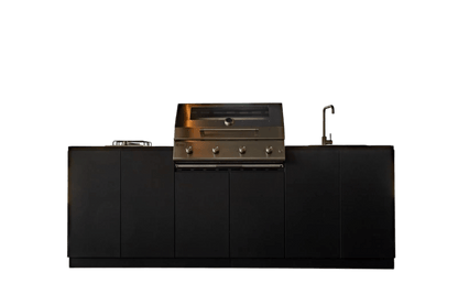 Cucina Da Esterno completa Flaminia Urbino 240 – Barbecue a Gas 4 Fuochi - Outdoor Privé