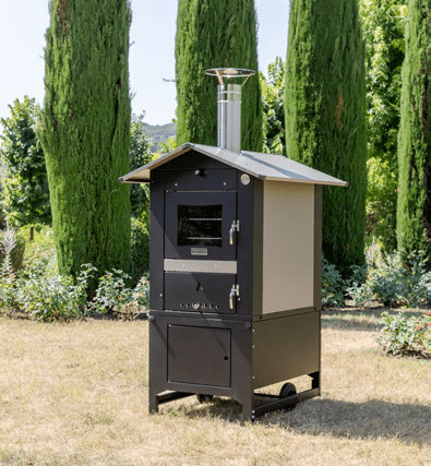 Forno a legna People 57 con carrello Fontana Forni - Outdoor Privé