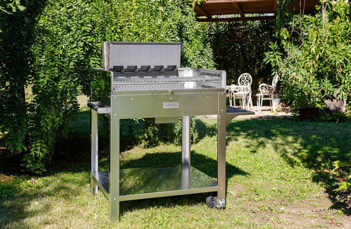 Barbecue Tirreno con carrello Fontana Forni - Outdoor Privé