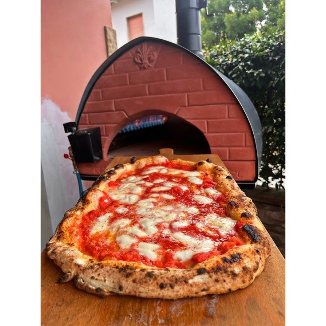 Passione forno per pizza ibrido legna e gas - piano cottura: 80x60cm - Outdoor Privé