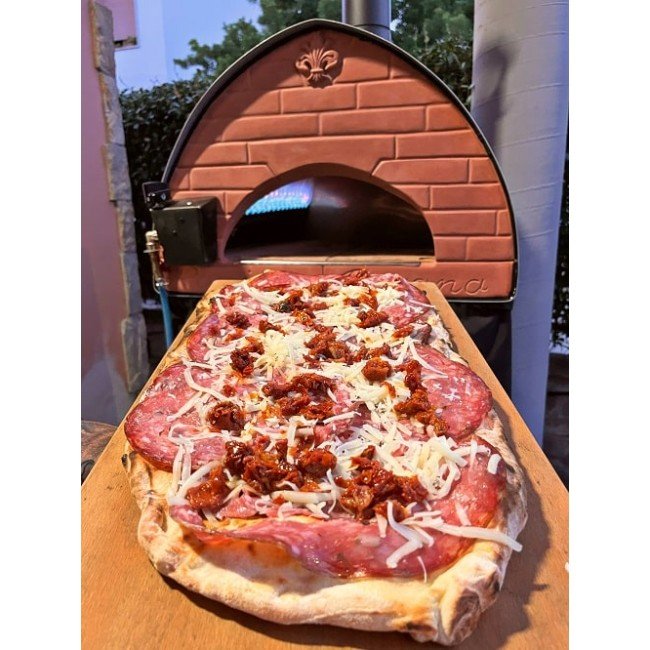 Passione forno per pizza ibrido legna e gas - piano cottura: 80x60cm - Outdoor Privé