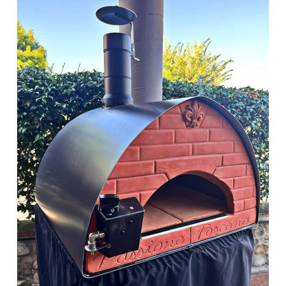 Bollore forno a gas Ibrido per pizza da esterno: piano cottura: 60x60cm - Outdoor Privé