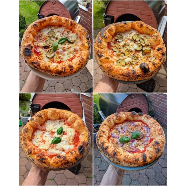 Bollore forno a gas Ibrido per pizza da esterno: piano cottura: 60x60cm - Outdoor Privé