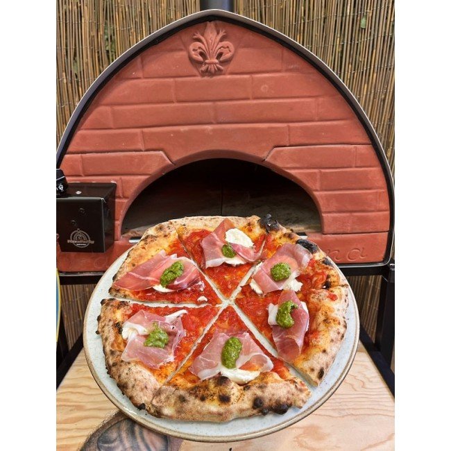 Bollore forno a gas Ibrido per pizza da esterno: piano cottura: 60x60cm - Outdoor Privé