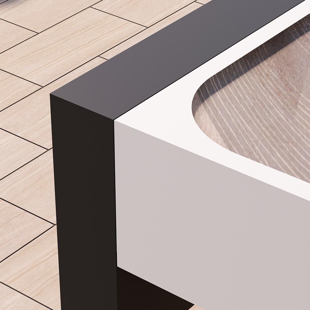 Cucina da esterno completa Extra Furore Basic 1.8 – lavello integrato e induzione 4 zone - Outdoor Privé