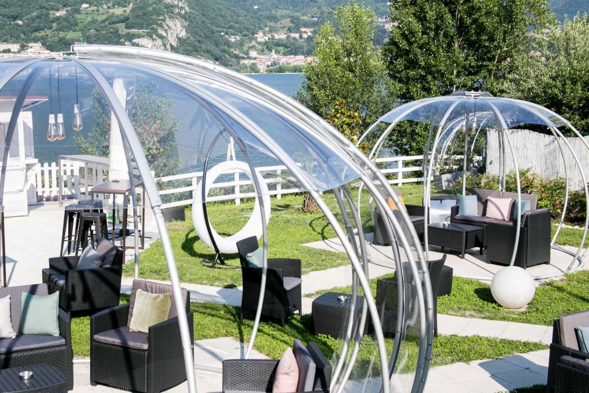 Igloo Trasparente Bolla 600 UP 21,22 m² | Policarbonato anti - UV - Outdoor Privé