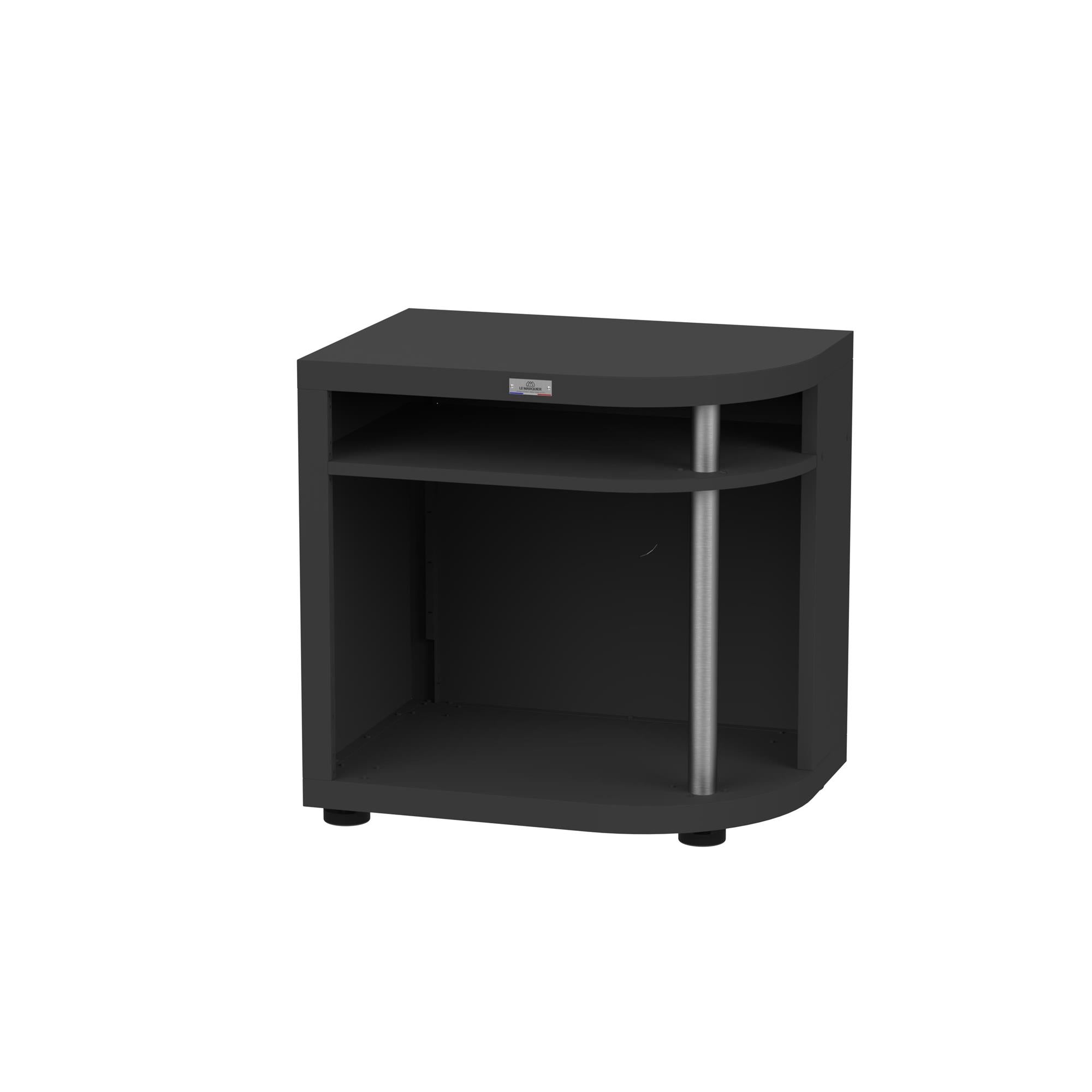 Modulo cucina Le Marquier MC80ARDE13 – 80×55 cm nero arrotondato destro - Outdoor Privé