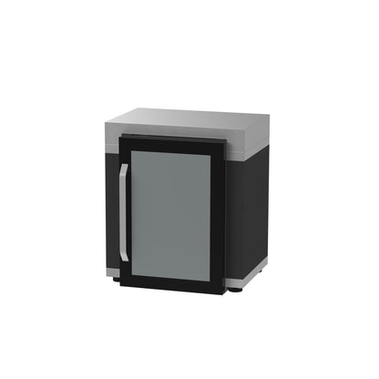 Mobile frigo Le Marquier MC80FD – 80×55 cm inox/nero - Outdoor Privé