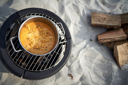 Braciere da giardino Aduro Fire Ball – ghisa Ø47 cm con griglia - Outdoor Privé