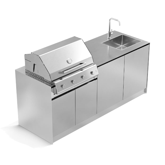 Cucina da esterno completa con barbecue a gas - OF OutdoorKitchens Via Nolfi 526 - Outdoor Privé