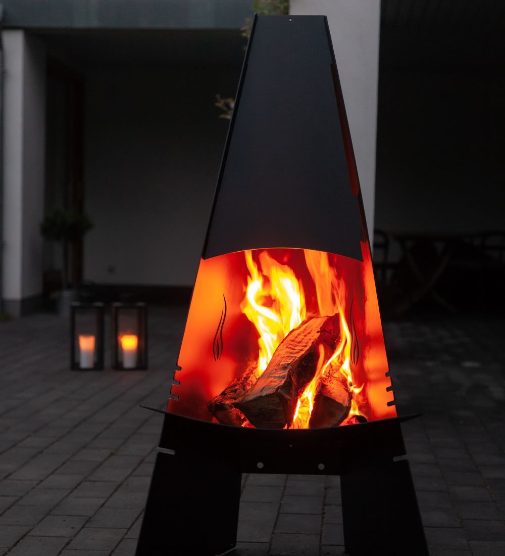 Caminetto da esterno Aduro Outdoor Fireplace Nero o Corten - Outdoor Privé