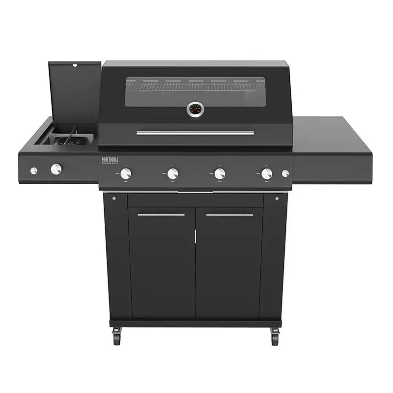 Barbecue a gas carrellato Pianeta Grill Sun Grill Black Edition Dual – 4 fuochi – vista principale