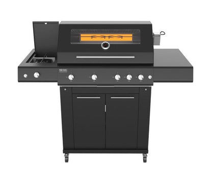Barbecue a gas carrellato Pianeta Grill Sun Grill Range Black Edition Dual – 5 fuochi – dettaglio