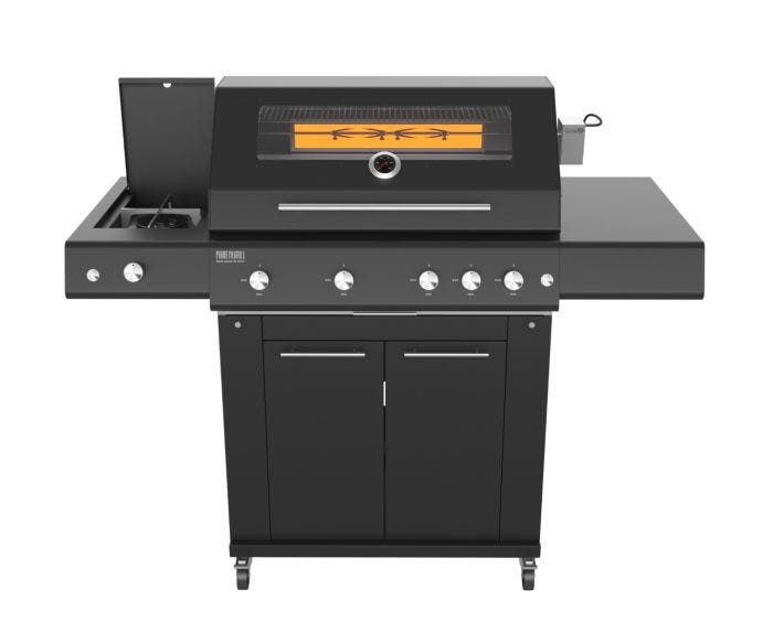 Barbecue a gas carrellato Pianeta Grill Sun Grill Range Black Edition Dual – 5 fuochi – dettaglio