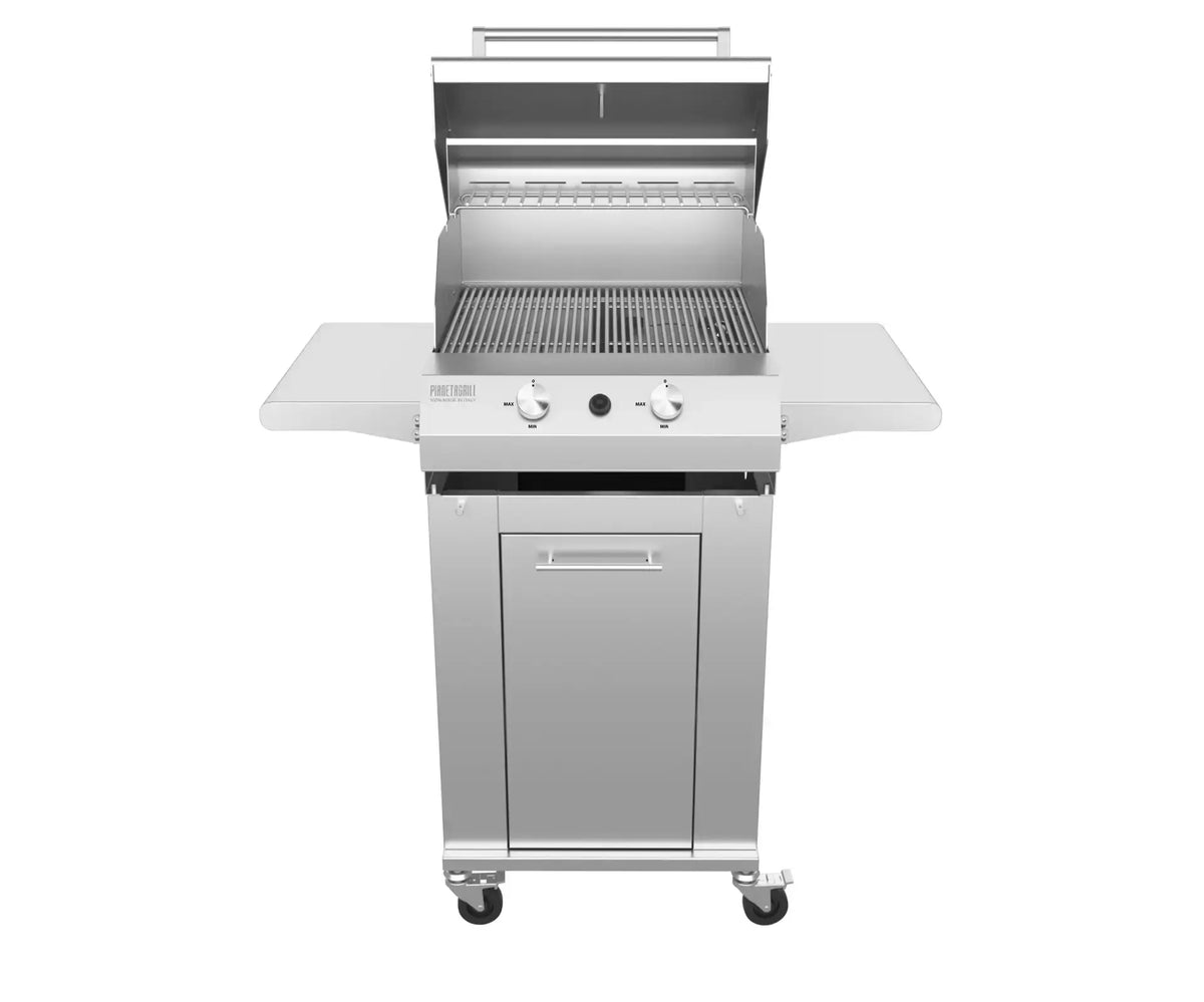 Barbecue a gas carrellato Pianeta Grill Sunny High – 2 fuochi - Outdoor Privé